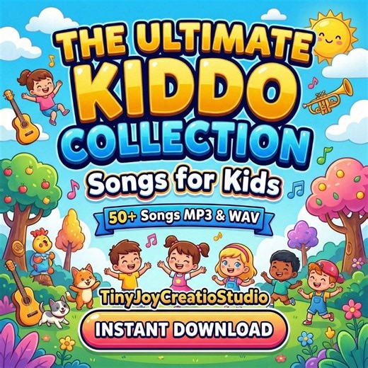 50  Kids Songs MP3 & WAV Bundle: Toddler, Preschool Learning (instant Download Audio Pack) - Etsy
