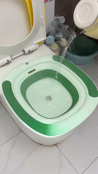 ✅ Personal Hygiene Foldable Sitz Bath Soak Care Basin #short