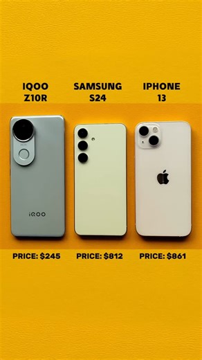 63 reactions | IQOO Z10R VS Samsung Galaxy S24 VS iPhone 13 Speed Test Comparison | Sam Khan | Facebook