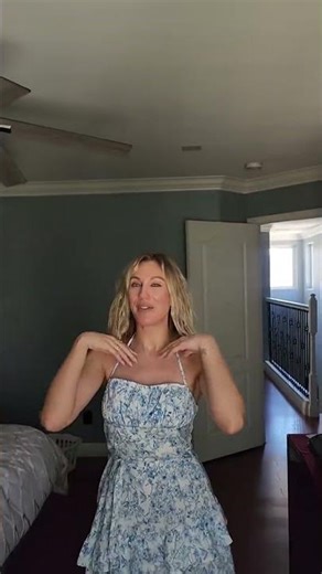 Try on haul Floral Tie Halter Mini Dress #vacationoutfits #womensfashion #trendydress #summerstyle