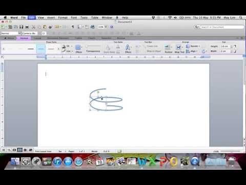 How to draw a coil in MS Word document