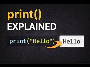 Python print() Explained from Scratch
