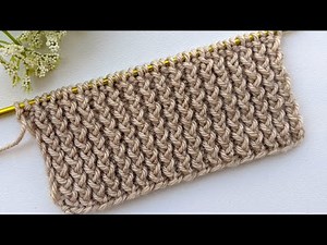 Knit Twisted Rib Stitch in Rows
