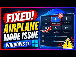 FIX: Windows 11 Airplane Mode Won't Turn Off ( 2026 - 1 Minute Fix )