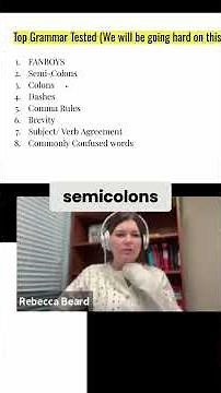 ACT Grammar Secrets: FANBOYS, Semicolons & More! #shorts