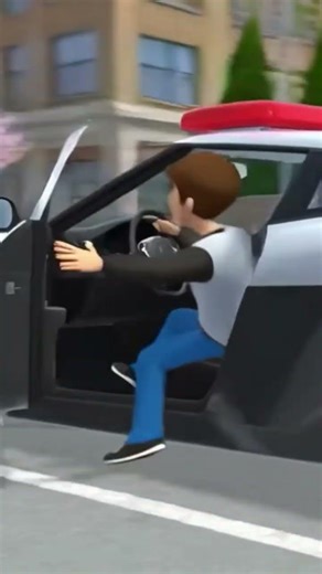 boy drive the police car 🚓 #animeschoolstory #roblox #funny #gamingvideo