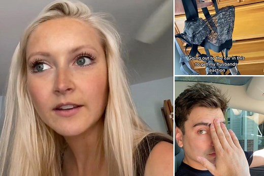 I was left horrified after I surprised my husband wearing sexy lingerie