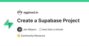 Create a Supabase Project