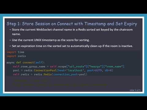 Managing and Expiring Old WebSocket Sessions with Redis in Django Channels