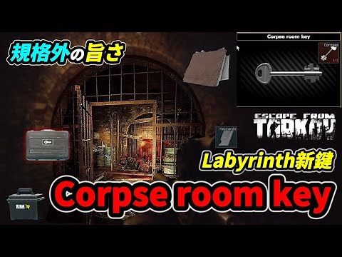 【タルコフ】新マップの新鍵Corpse room keyが規格外に旨過ぎた【解説】＃EFT #Tarkov