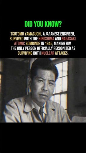 Only Man To Survive Two Atomic Bombs #shorts