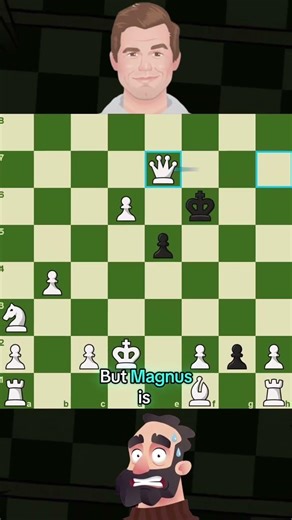 Magnus Carlsen vs Martin with only 3 pawns