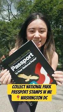 Collect National Park Stamps with me Passport Book 📍Washington DC