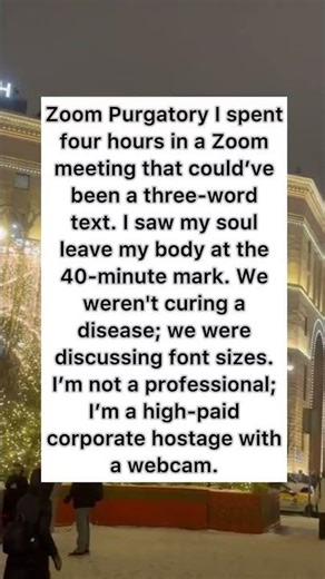 Corporate Zoom Meeting Hell 😂 #shorts #funny #officehumor