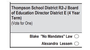 'No Mandates,' no problem: School board candidate's nickname allowed on ballot