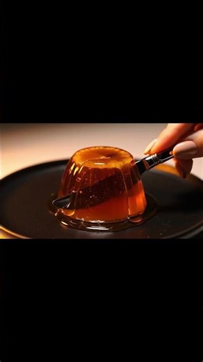 【ASMR】ガラスのスティッキートフィープディングを静かにカットする音/ Gentle Cutting Sound of a Glass Sticky Toffee Pudding