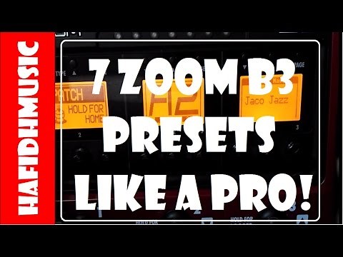 7 ZOOM B3 PATCH LIKE A PRO! - Sire V7 - HafidhMusic