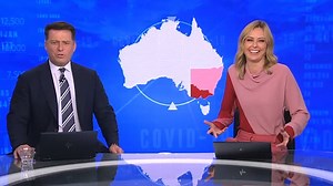 Karl jokes that Allison Langdon matches the map behind her