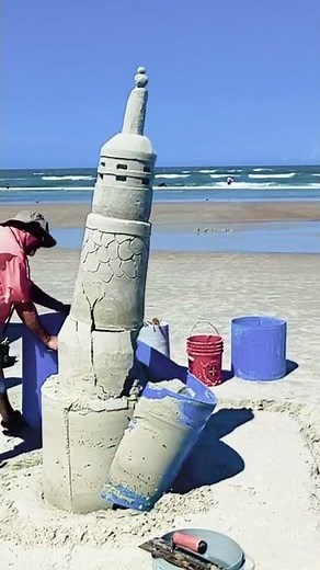 Sand Castle Collapse - #shorts