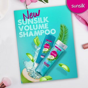 19K views · 600 reactions | Introducing the all New Sunsilk Volume Shampoo and conditioner.It is infused with the goodness of natural ingredients like coconut water and aloe vera. It gives your hair 2X more volume* and bounce and makes hair more manageable. | Sunsilk | Facebook
