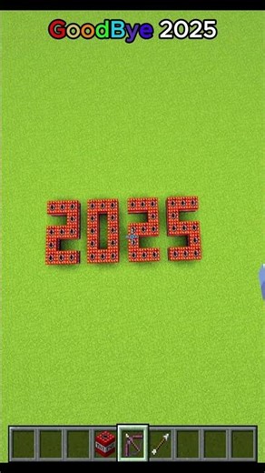 Minecraft Happy New Year!🥳 #minecraft #shorts