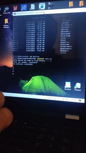 running python script from powershell