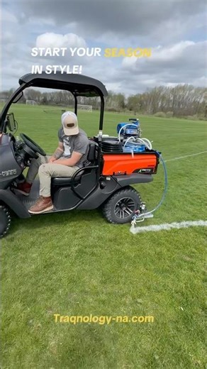 Make your line marking in 2026 a breeze. Sportstraq GPS striping is your solution!