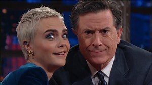 104K views · 1.7K reactions | The industry's hardest-working eyebrows collide at the Ed Sullivan Theater. | The Late Show with Stephen Colbert | Facebook