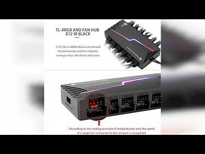 Review: Thermalright ARGB and Fan HUB X12 IR Black Hub Controller Support 12 Groups of CPU Fan...