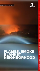 News 3's Live Drive captured a frightening scene as heavy smoke and flames were visible from a Henderson neighborhood on Wednesday. MORE: news3lv.com | KSNV News 3, Las Vegas