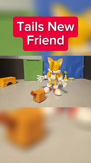 Tails' new friend #tails #sonic #animation