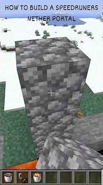 How To Build A Speed Runners Nether Portal