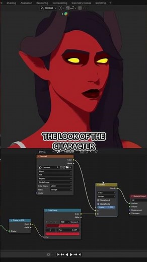 Easy toon shader in Blender #blender3d #b3 #dispatch