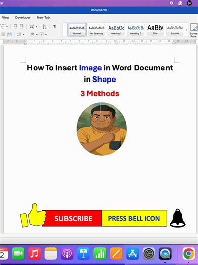 How to Insert Image In Word Document in Shape v#msword #microsoftword #microsoft