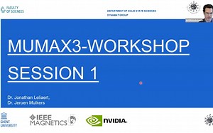 微磁学模拟软件Mumax3视频教程1（精修中英字幕）