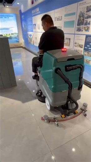 Industrial Floor Scrubber Demo