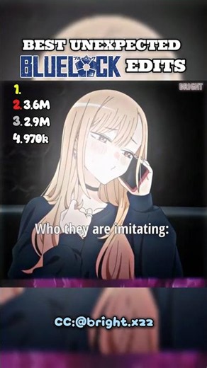 Ranking Best Unexpected Blue lock Edits Part 100 #anime #bluelock #animeedit #bluelockedit