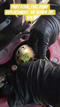 1993 Honda Del Sol fuel pump replacement.