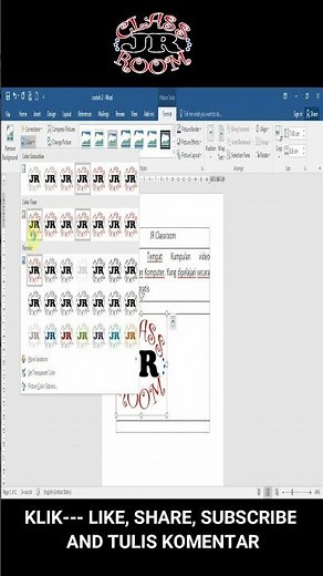 trik cepat pengaturan warna gambar di word