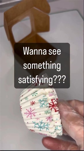 The Original CakePuck! on Instagram: "Regular old cupcake liners make perfect little Puck holders and the holiday ones are so cute!! And of course our Benty Boxes are so perfect for gifting your beautiful CakePucks 😍 get them while they last! Available at Bentycakes.com #cakepucks #bentycakes #bakingtherapy"