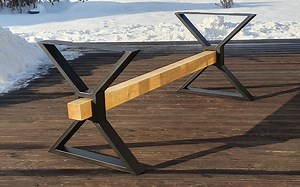 Farmhouse X-shape Steel Table Legs: Heavy Duty Dining Table Base, N229 - Etsy