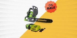 Save 31% off This Small But Powerful Greenworks Electric Mini Chainsaw at Amazon