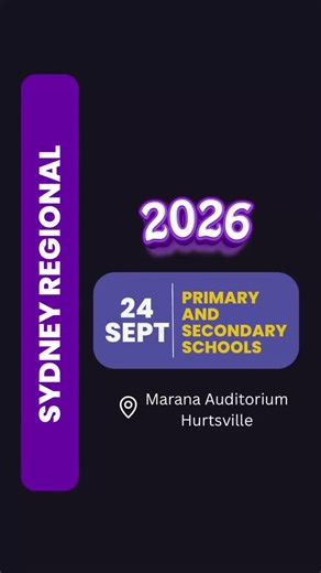 Introducing our first ever Sydney Regional! We can’t wait to bring this unique competition to all Primary and Secondary schools in the Greater Sydney area. Schools can enter their teams, student choreography and teacher taught solos, duo/trios and amazing professional experience auditions!! Entries open in January. This event will be held on September 24 at the Marana Auditorium in Hurtsville. Add this event to your schools calendar for 2026!! | Dance X Competition | Facebook
