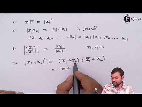 Properties of Modulus of Complex Numbers - Complex Numbers - IIT JEE Mathematics Video Lectures