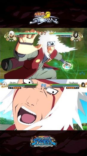 Jiraiya Ultimate Comparación _ Naruto Storm vs Storm Connection | #juanotaku #naruto #shorts