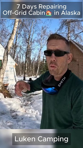 37K views · 615 reactions | 7 Days Repairing Off-Grid Cabin in Alaska | I Film Alone | Facebook
