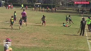 13K views · 57 reactions | 8-year-old Oakley from the Redlands Rugby League Club enters beastmode, unleashing his enormous fend and scoring a scintillating try | The Roar Rugby | Facebook