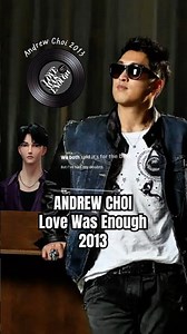 ANDREW CHOI (singing voice of Jinu) LOVE WAS ENOUGH • 2013 🎶 #kpopdemonhunters #andrewchoi #jinu