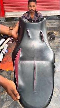 Amazing Motorbike Seat Cover Repair Process 🏍️