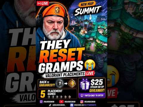 THEY RESET GRAMPS 😭 | VALORANT PLACEMENTS LIVE (Vertical)